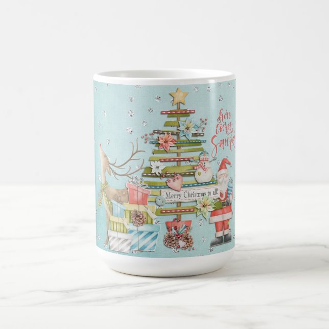 Caneca De Café Feriado do Natal - vem aqui o papai noel (Centro)