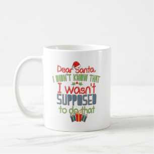 Caneca De Café Feriado Engraçado Caros Papais noeis Novidade de N
