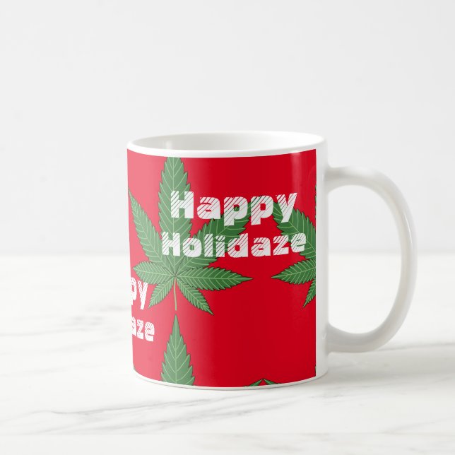 Caneca De Café Feriado Feliz de Natal da Weaf (Direita)