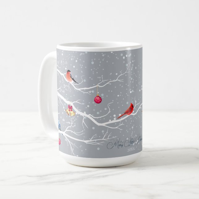 Caneca De Café Feriados de Natal na Wonderland de inverno (Frente Esquerda)