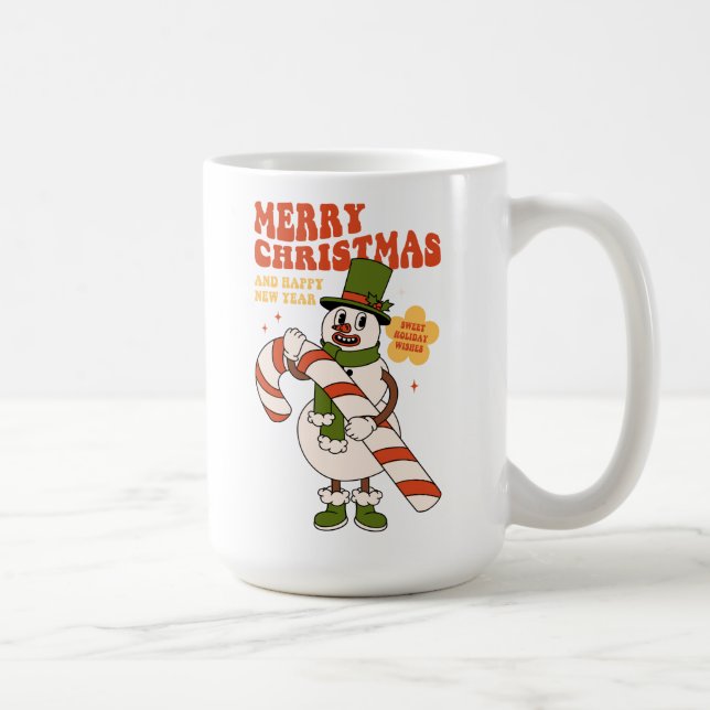 Caneca De Café Feriados Doce Desejam - Um Natal De Caneta Doce (Direita)