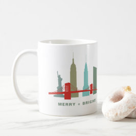 Caneca De Café Feriados em Nova York, Arquitetura Skyline