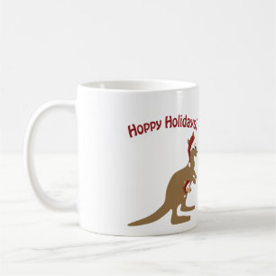 Caneca De Café Feriados Hoppy! canguru do Natal