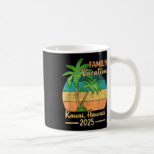 Caneca De Café Férias da Família Kauai Hawaii Beach 2025 Summer