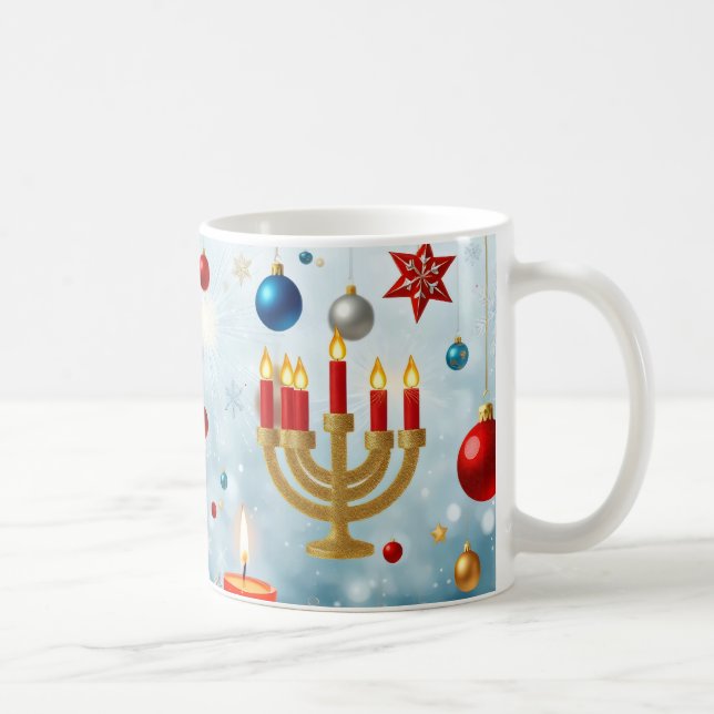 Caneca De Café férias de inverno que combinam motivos de Natal (Direita)