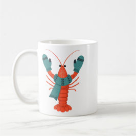 Caneca De Café Férias de Lagosta de Inverno Fofa