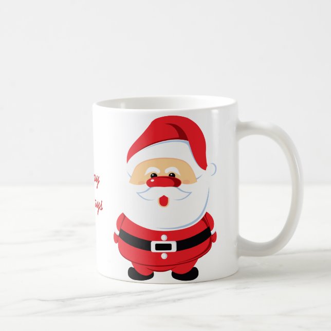 Caneca De Café Férias de Natal de Papai Noel (Direita)