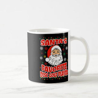 Caneca De Café Férias de Natal do Jogador de Golfe de Disco Favor