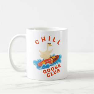 Caneca De Café Férias de Surf de férias de verão do Chill Goose C