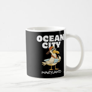Caneca De Café Férias de surf em Ocean City Maryland Pôr do sol S