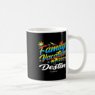 Caneca De Café Férias de verão combinando família na praia de Des