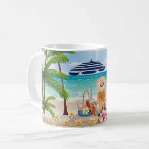 Caneca De Café Férias De Verão, Férias De Luxo No Café Marítimo