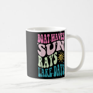Caneca De Café Férias de Verão Onda de Barco Raios de Sol Nada se