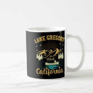 Caneca De Café Férias de Verão Retro Montanha Califórnia Gregory