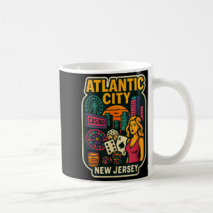 Caneca De Café Férias em Atlantic City Nova Jersey Cassino Jogos