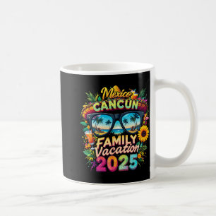 Caneca De Café Férias em Família 2025 Cancun México Família Corre