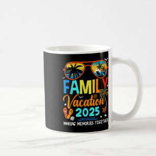 Caneca De Café Férias em Família 2025 Criando Memórias Camiseta F