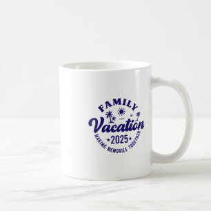 Caneca De Café Férias em Família 2025 Vibes de Reunião Familiar C