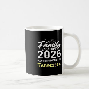 Caneca De Café Férias em Família 2026 Criando Memórias Tennessee