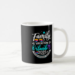 Caneca De Café Férias em Família em Orlando 2025 Praia Férias de