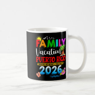 Caneca De Café Férias em família em Porto Rico 2026 grupo corresp