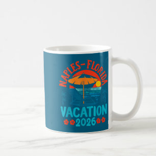 Caneca De Café Férias em Naples Flórida 2026 Família Praia Verão 