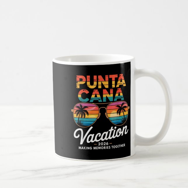 Caneca De Café Férias em Punta Cana 2026 Criando Memórias Verão B (Direita)