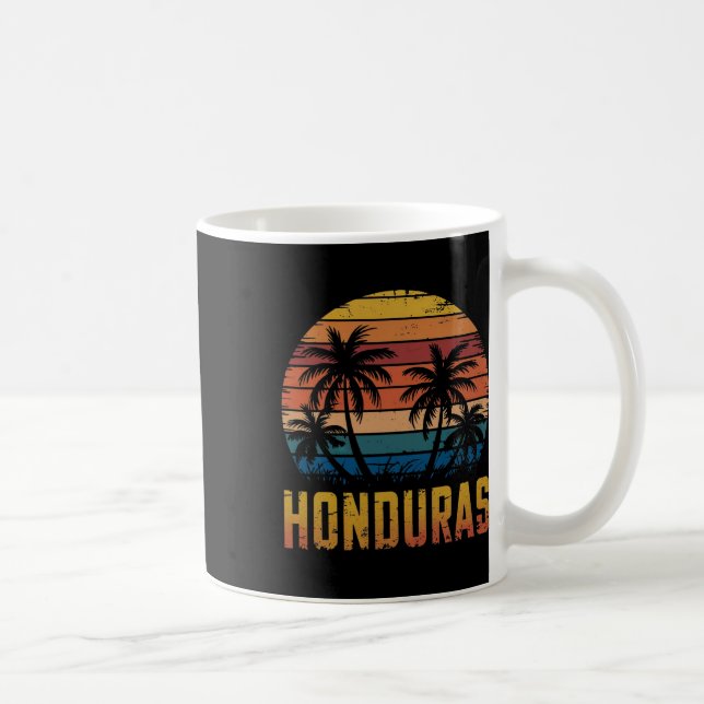 Caneca De Café Férias Familiares Honduras Reféns Honduras Roatan (Direita)