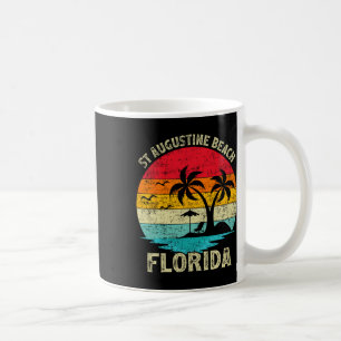 Caneca De Café Férias Familiares Vintage Retro Flórida Rua August