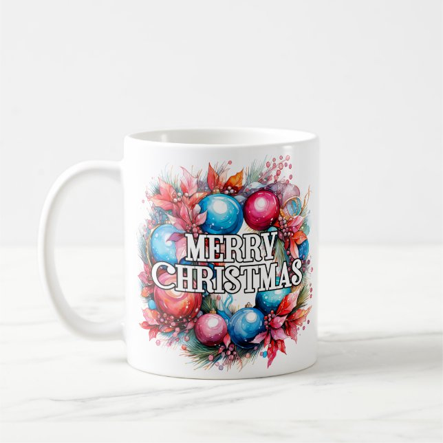 Caneca De Café Férias Felizes | Feliz Natal (Esquerda)