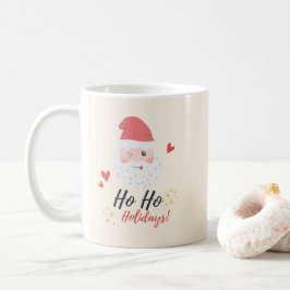Caneca De Café Férias Ho Ho Rosto do Papai Noel