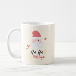 Caneca De Café Férias Ho Ho Rosto do Papai Noel