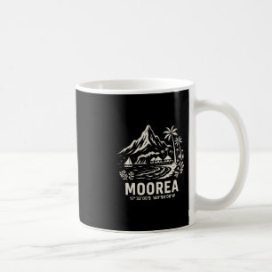 Caneca De Café Férias na Praia da Ilha Moorea Polinésia Francesa