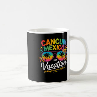 Caneca De Café Férias na Praia de Cancun México 2025 Grupo de Via