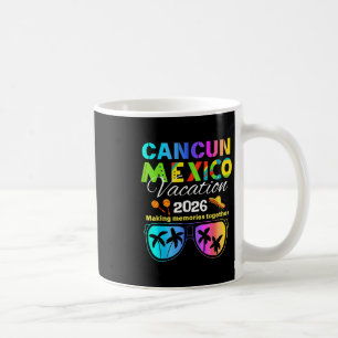 Caneca De Café Férias na Praia de Cancun México 2026 Grupo de Via