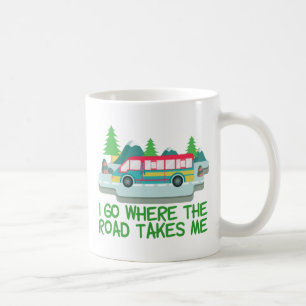 Caneca De Café Férias na Viagem Rodoviária do Campo RV de Viajant
