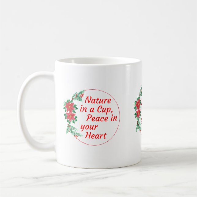 Caneca De Café Férias Natureza & Paz (Esquerda)