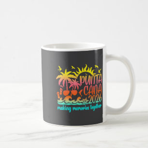 Caneca De Café Férias Retro Punta Cana Fazendo Memórias Juntos