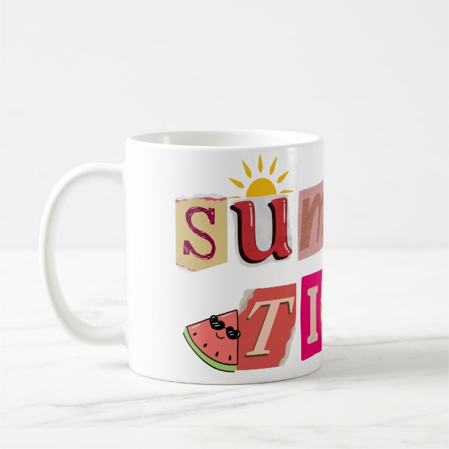 Caneca De Café Férias Únicas de Verão (Esquerda)