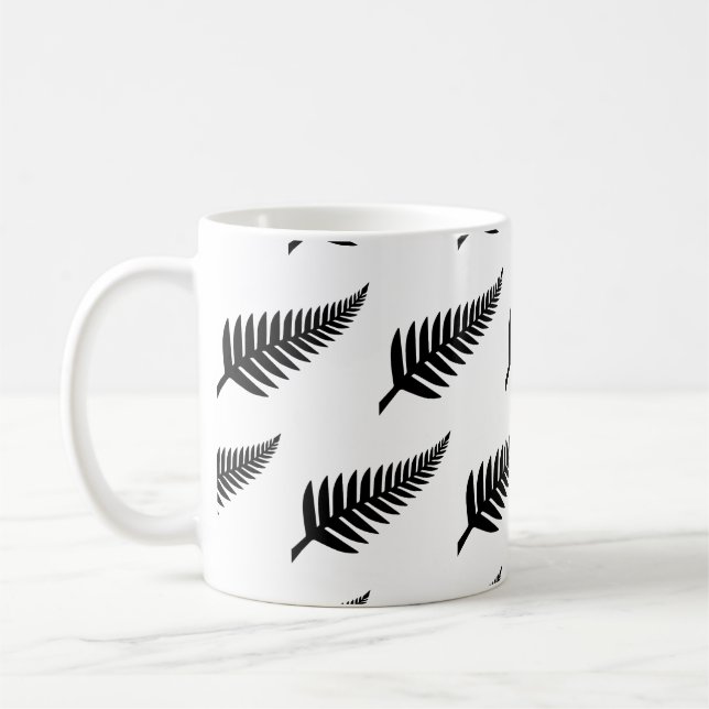Caneca De Café Fern prateado neozelandês (Esquerda)