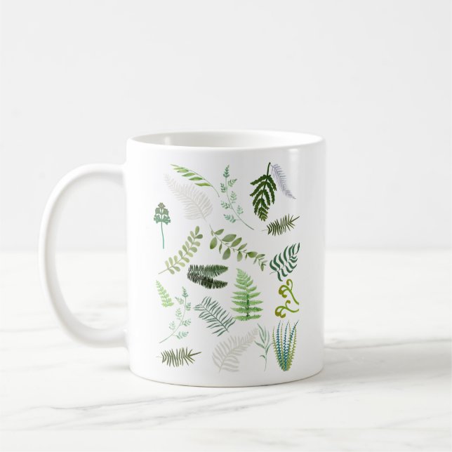 Caneca De Café Ferns Ameaçados (Esquerda)