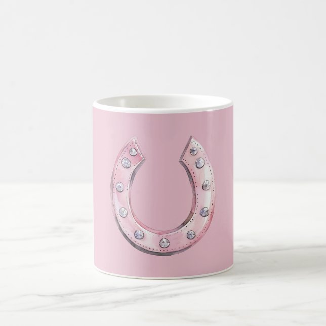 Caneca De Café Ferradura de Jóias Rosa (Centro)