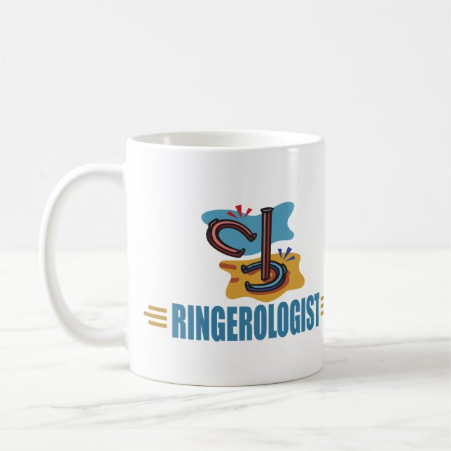 Caneca De Café Ferraduras Engraçadas (Esquerda)