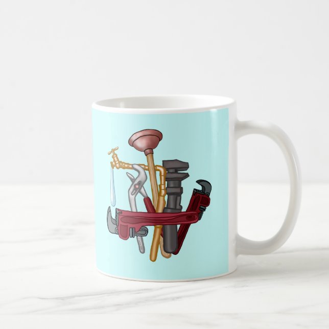 Caneca De Café Ferramentas de Encanador (Direita)
