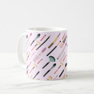 Caneca De Café Ferramentas de Maquiagem de Beleza Elegante