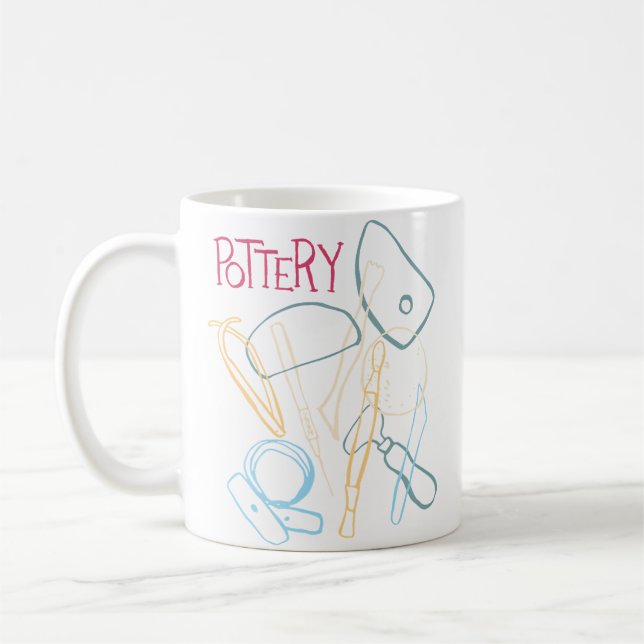 Caneca De Café Ferramentas de Olaria (Esquerda)