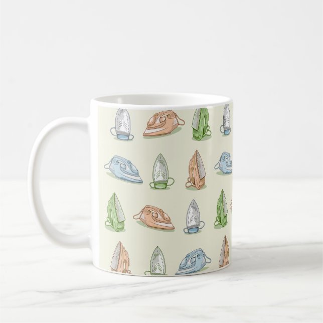 Caneca De Café Ferro Ironing Laundry patten (Esquerda)