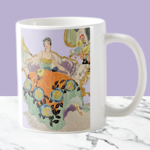 Caneca De Café FesArt Deco Lady
