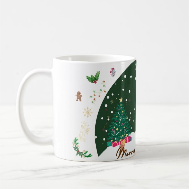 Caneca De Café "Fesestivo Snowman Christmas Mug - Cozy Winter Des (Esquerda)