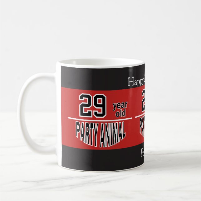 Caneca De Café Festa Animal 00º Aniversário (Esquerda)